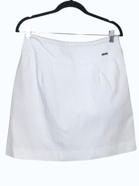 S.C. & Co White Skort Mini Built-In Shorts Clean Minimalist Summer Size S